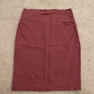 Elegant Mauve Pink Pencil Skirt